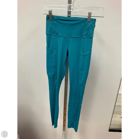 Athletic Leggings By Lululemon In Teal, Size: 2