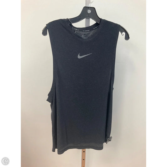 Athletic Tank Top By Nike In Grey, Size: M