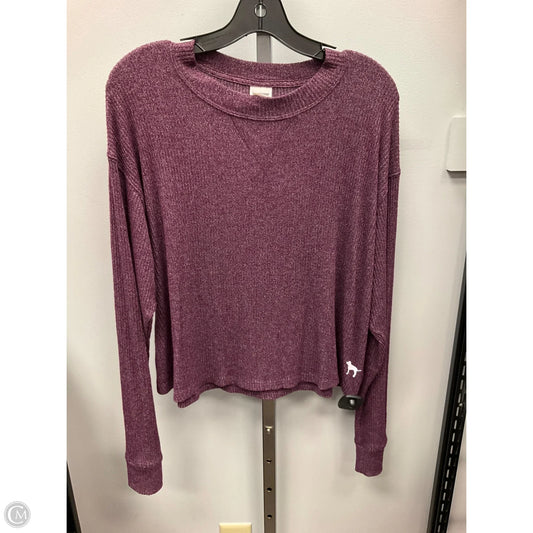 Top Long Sleeve By Pink In Purple, Size: M