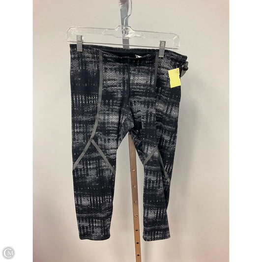 Athletic Leggings By Nike In Black & White, Size: M