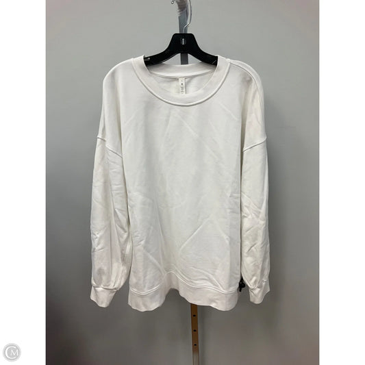 Athletic Sweatshirt Crewneck By Lululemon In White, Size: 12