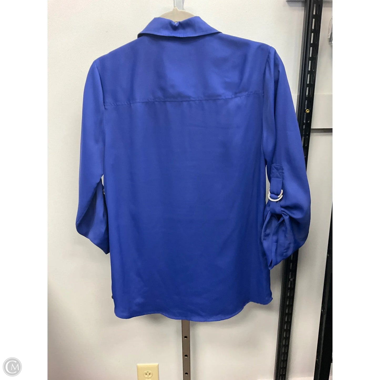 Top Long Sleeve By Michael By Michael Kors In Blue, Size: S