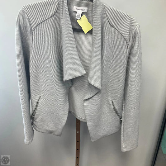 Blazer By Calvin Klein In Grey, Size: M