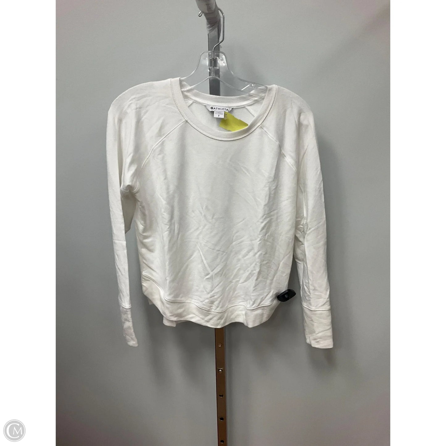 Top Long Sleeve By Athleta In White, Size: S