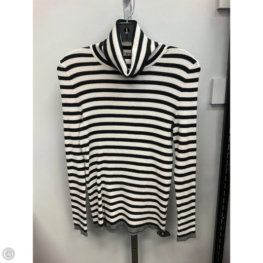 Top Long Sleeve By Gap In Striped Pattern, Size: M