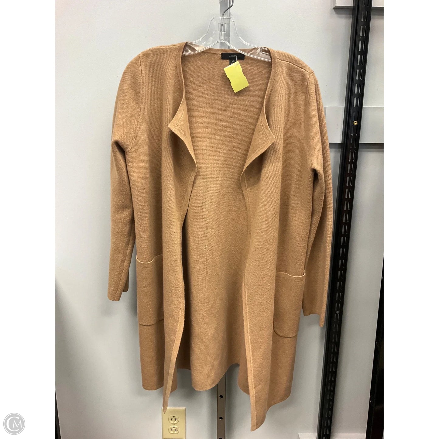 Sweater Cardigan By J. Crew In Tan, Size: Xs