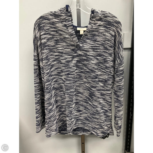 Sweater By J. Crew In Blue & White, Size: M