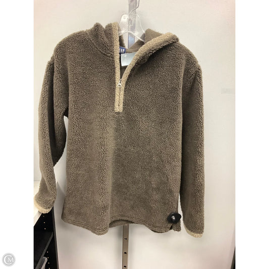 Sweatshirt Hoodie By Gap In Brown, Size: M