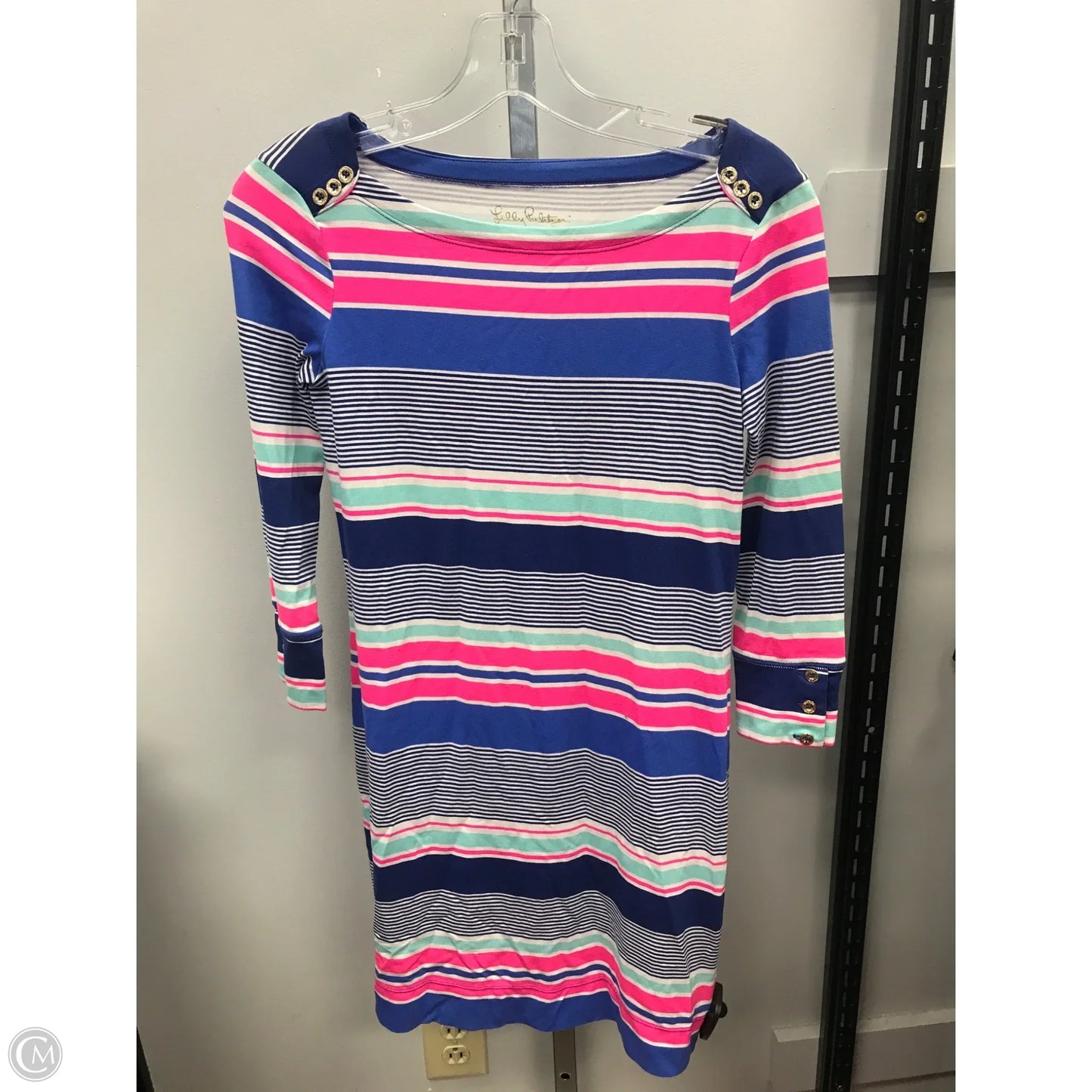 Dress Designer By Lilly Pulitzer In Striped Pattern, Size: Xxs