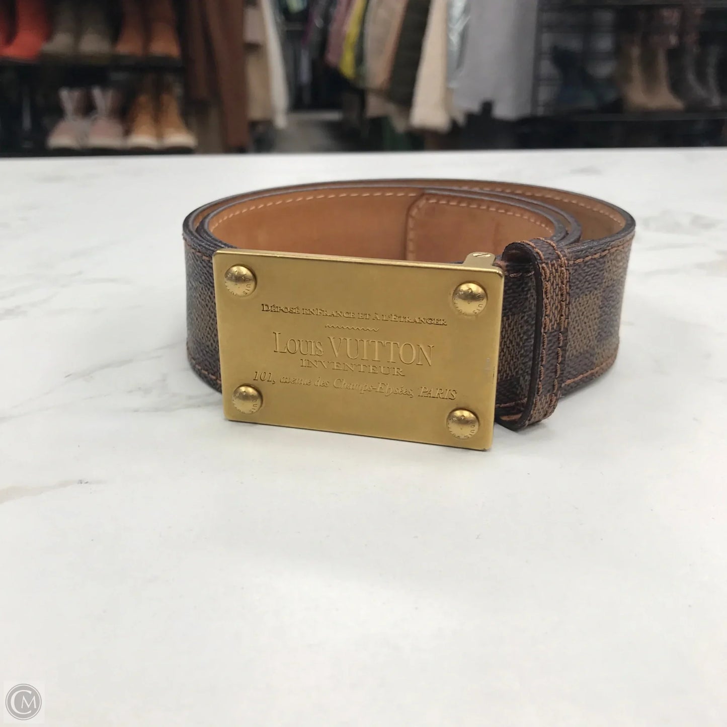 Belt Luxury Designer By Louis Vuitton, Size: Small