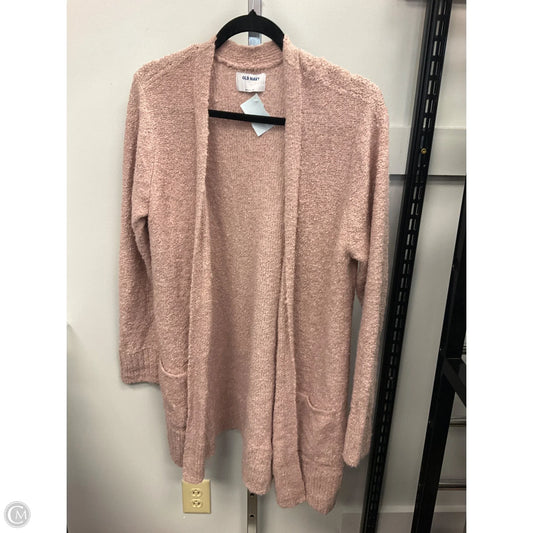 Sweater Cardigan By Old Navy In Pink, Size: L