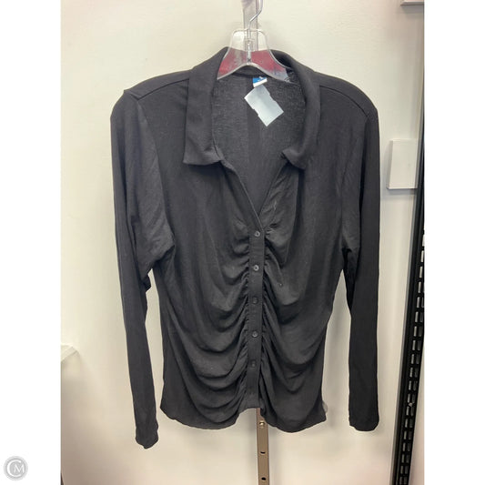 Top Long Sleeve By Old Navy In Black, Size: Xl