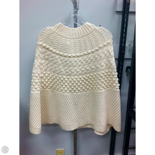 Poncho By Talbots In Cream, Size: Xs