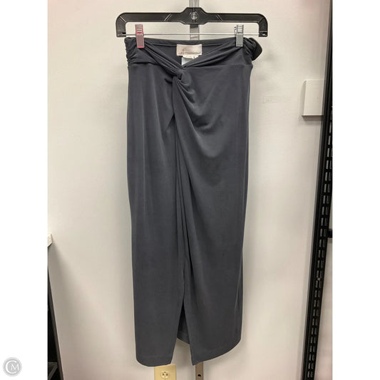 Skirt Midi By Anthropologie In Grey, Size: Xs