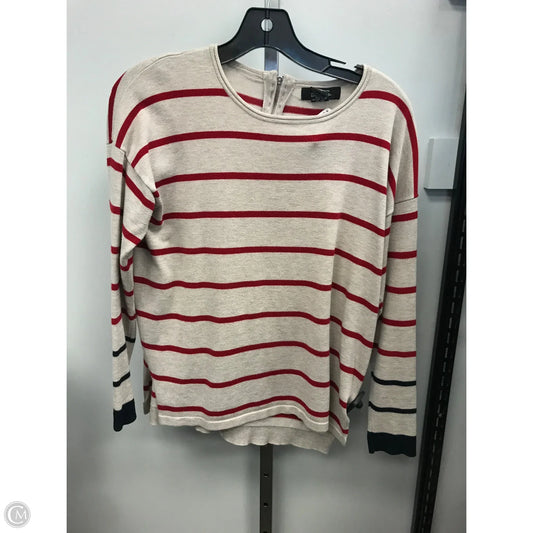 Top Long Sleeve By Verve In Striped Pattern, Size: S