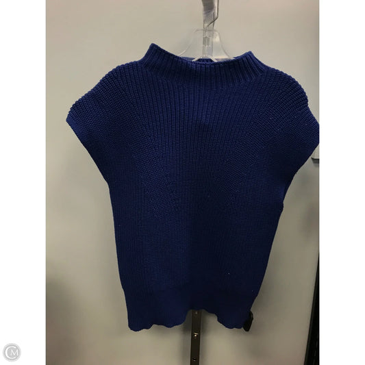 Vest Sweater By Loft In Blue, Size: M