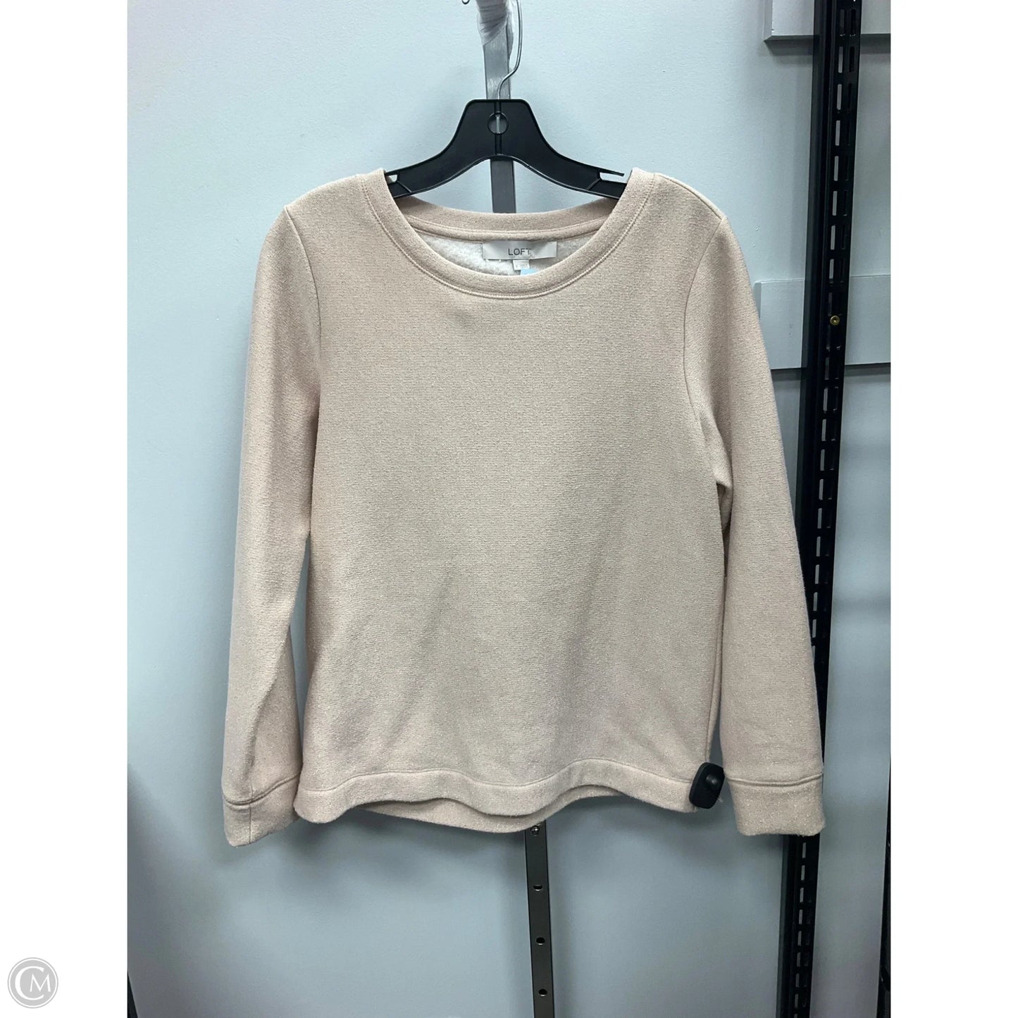 Top Long Sleeve By Loft In Tan, Size: S