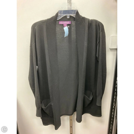 Sweater Cardigan By Gloria Vanderbilt In Black, Size: L
