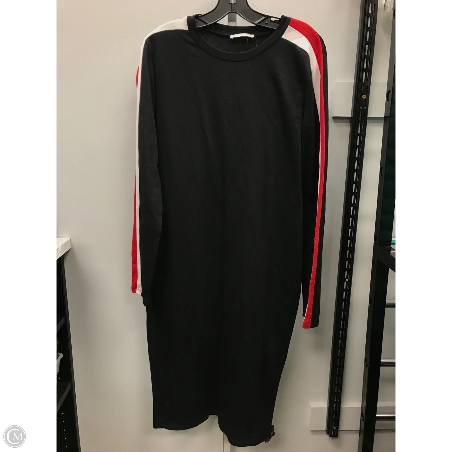 Dress Casual Midi By Zara In Black, Size: Xl