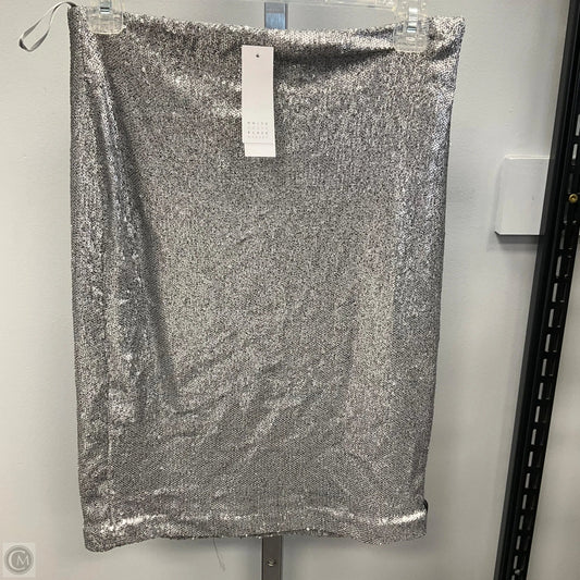 Skirt Mini & Short By White House Black Market In Silver, Size: 2