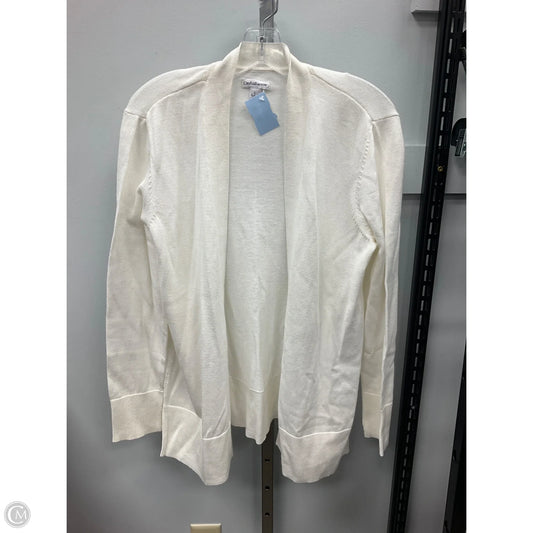 Sweater Cardigan By Croft And Barrow In Cream, Size: L