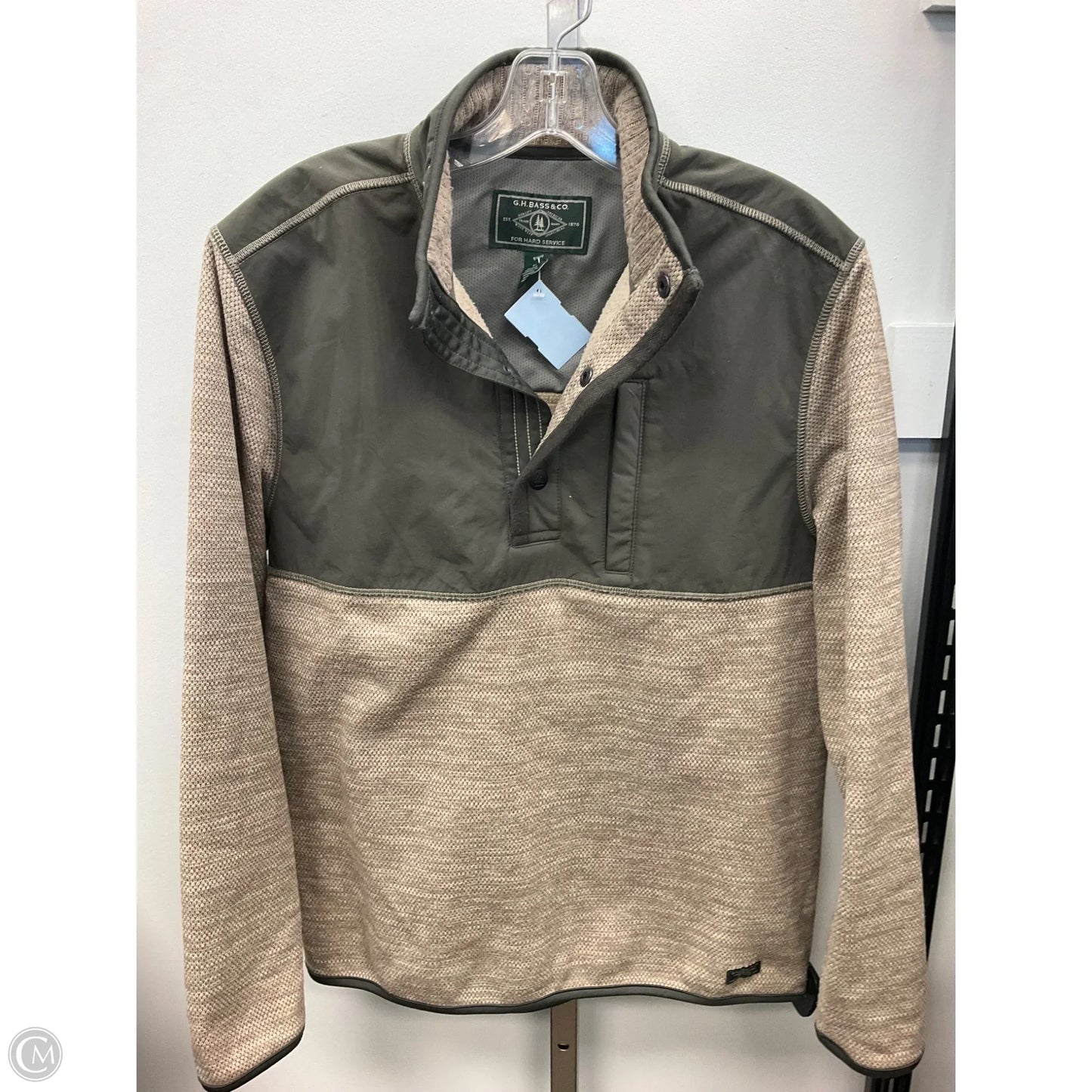 Sweatshirt Collar By Gh Bass And Co In Tan, Size: M