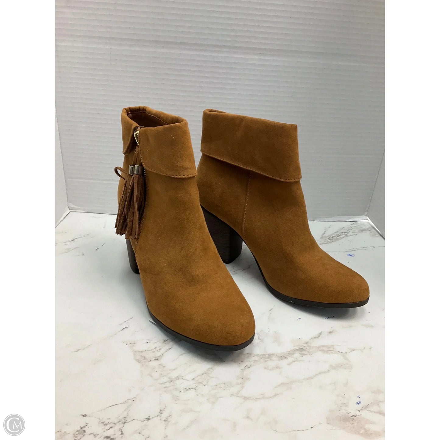 Boots Ankle Heels By Lc Lauren Conrad In Tan, Size: 8