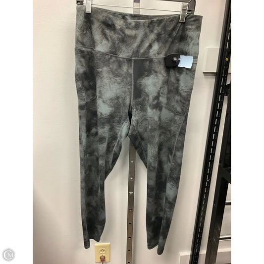 Athletic Leggings By Under Armour In Grey, Size: 1x