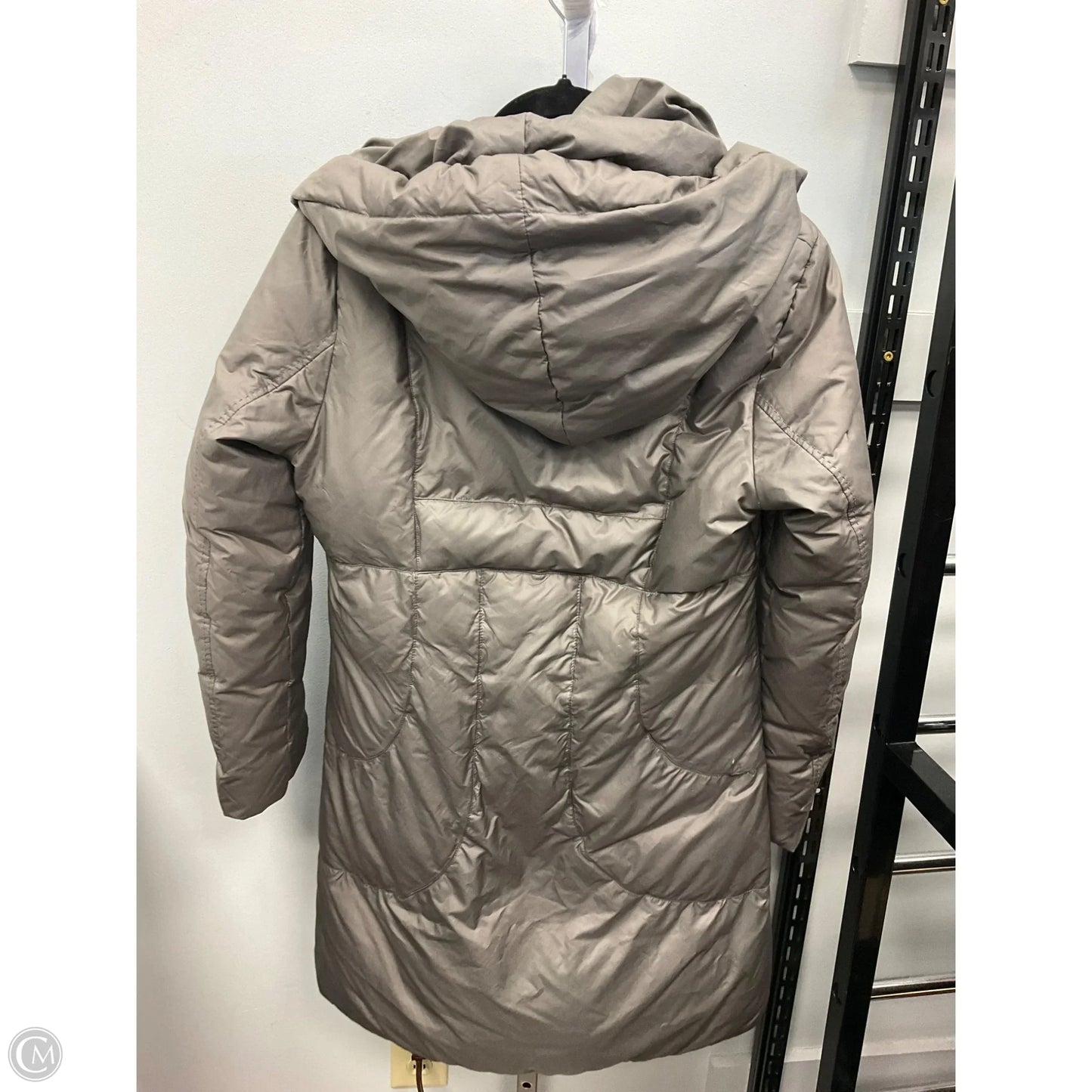 Coat Puffer & Quilted By Elie Tahari In Grey, Size: S