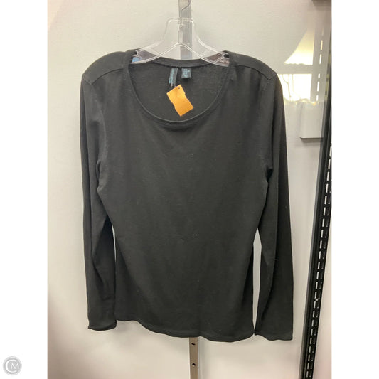 Top Long Sleeve Basic By Cynthia Rowley In Black, Size: Xl