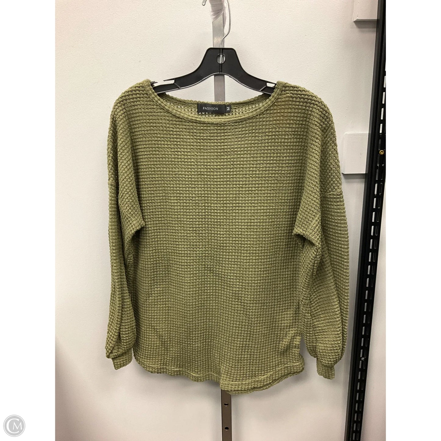 Top Long Sleeve By Clothes Mentor In Green, Size: M
