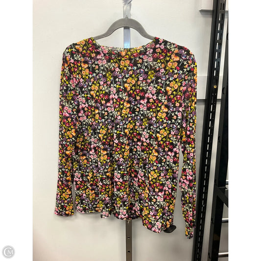 Top Long Sleeve By Inc In Floral Print, Size: 2x
