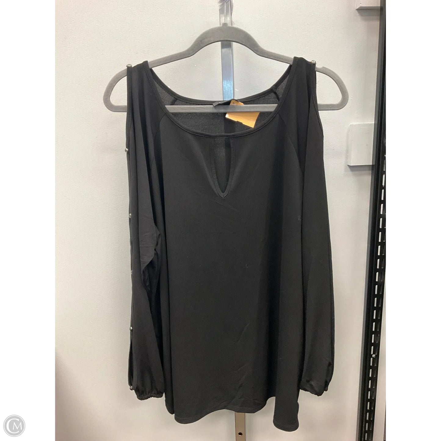 Top Long Sleeve By Belldini In Black, Size: 2x