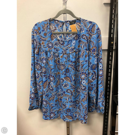 Top Long Sleeve By J. Jill In Paisley Print, Size: 2x