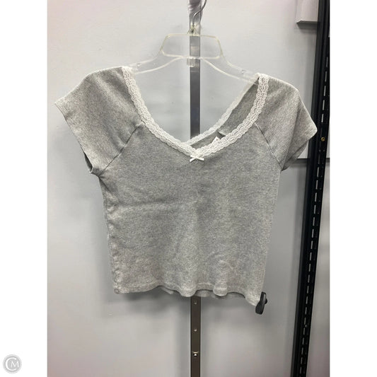 Top Short Sleeve By Aeropostale In Grey, Size: L