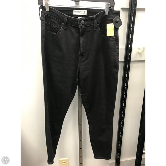 Jeans Skinny By Abercrombie And Fitch In Black, Size: 8