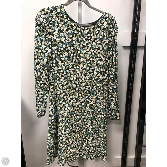 Dress Casual Midi By Loft In Floral Print, Size: 8