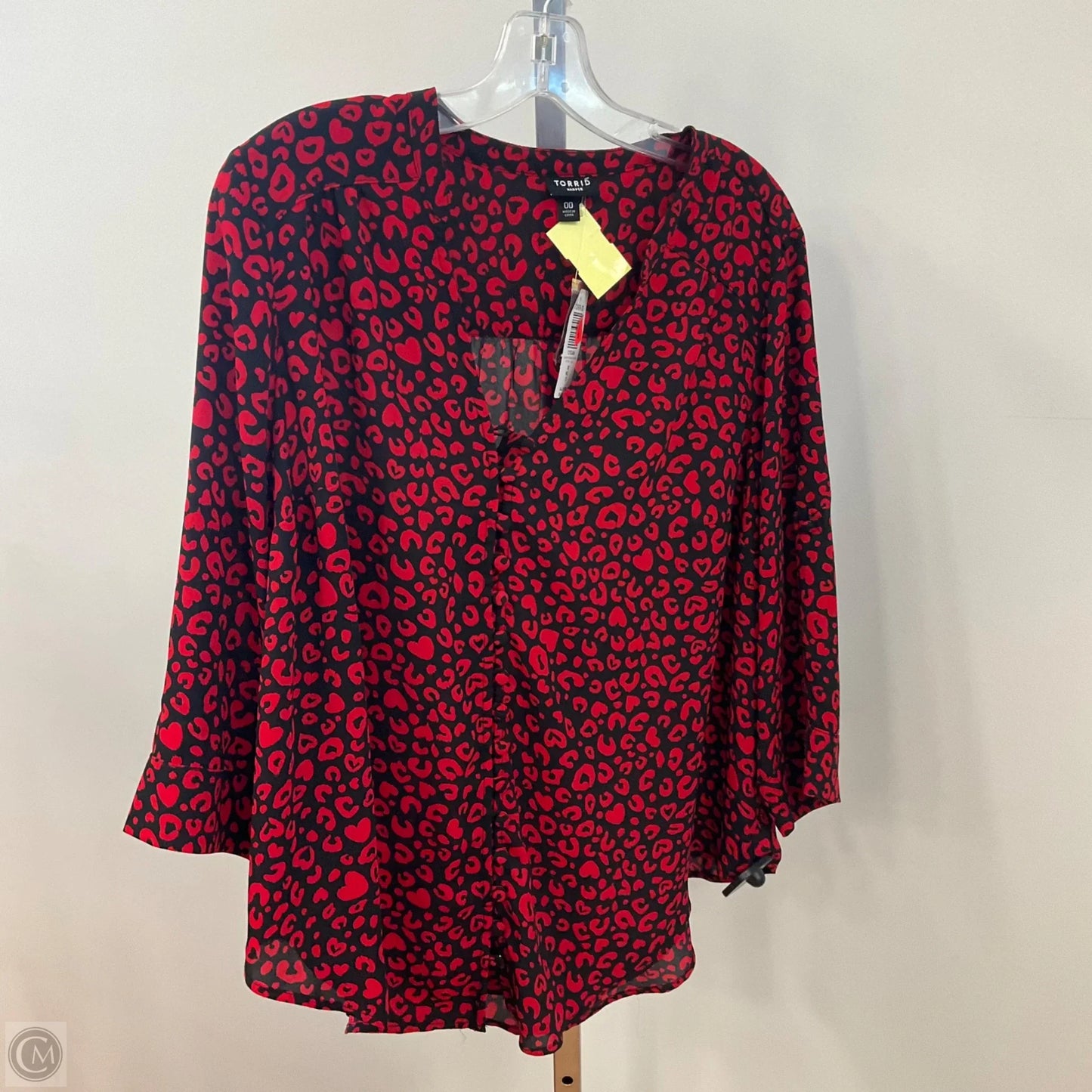 Top Long Sleeve By Torrid In Animal Print, Size: L