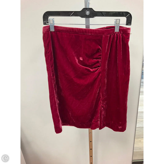 Skirt Mini & Short By Anthropologie In Maroon, Size: 8