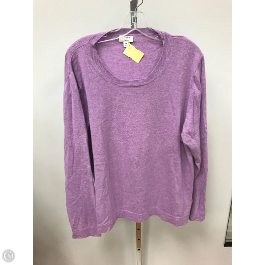 Sweater By J. Crew In Purple, Size: 2x