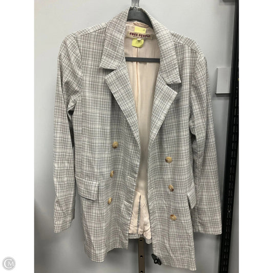 Blazer By Free People In Plaid Pattern, Size: M