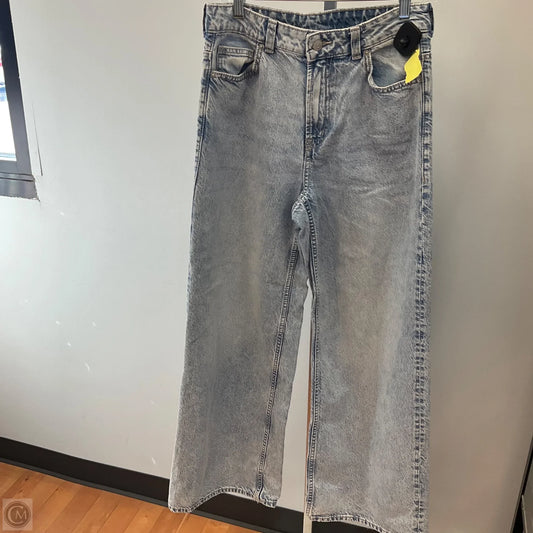 Jeans Wide Leg By Divided In Blue Denim, Size: 4