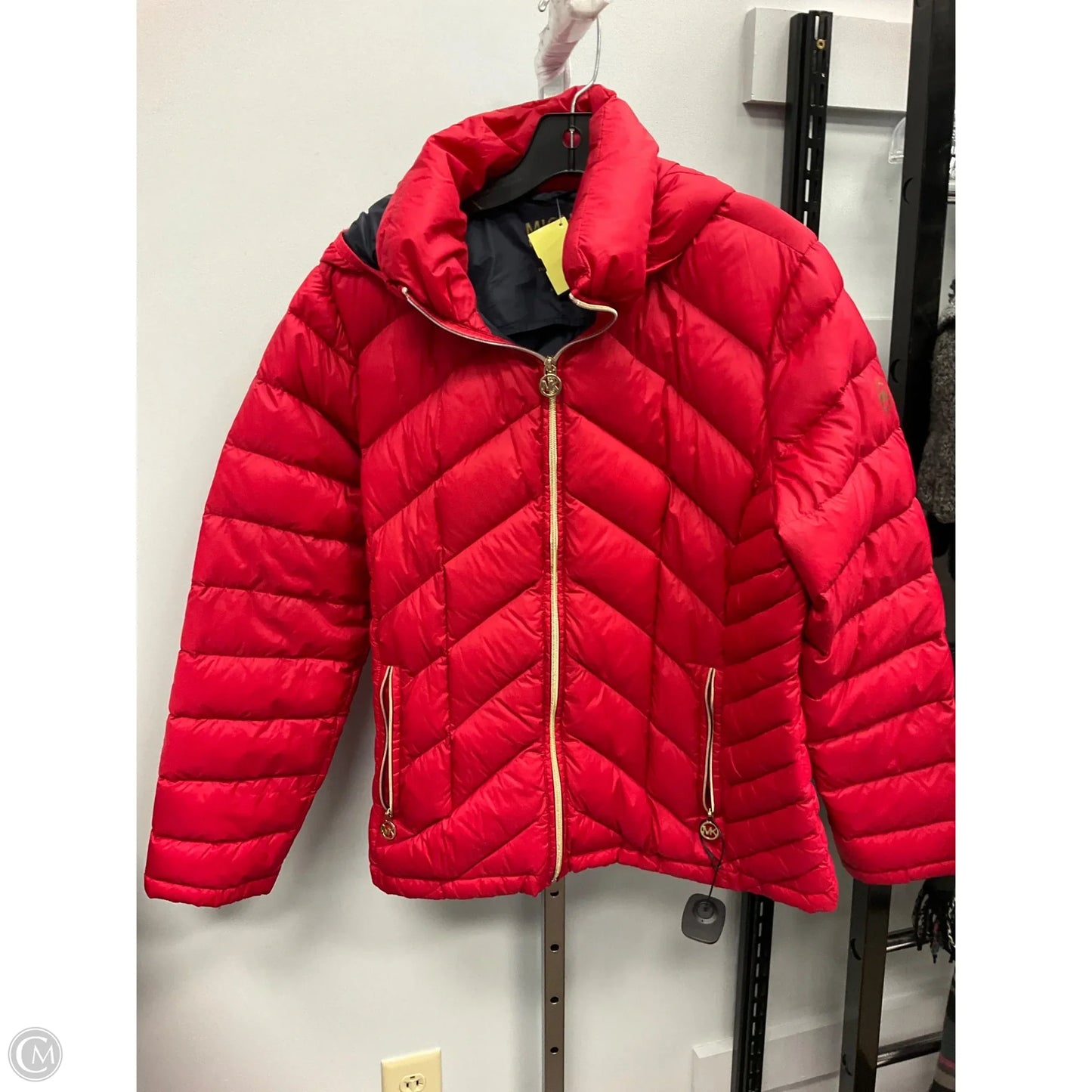 Jacket Puffer & Quilted By Michael By Michael Kors In Red, Size: Xl