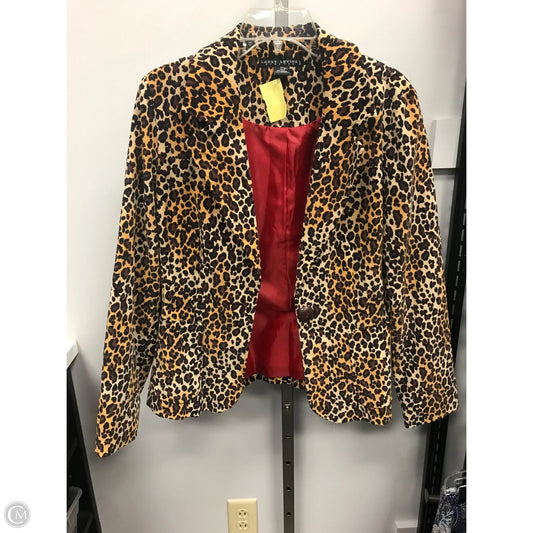 Blazer By Larry Levine In Animal Print, Size: 10