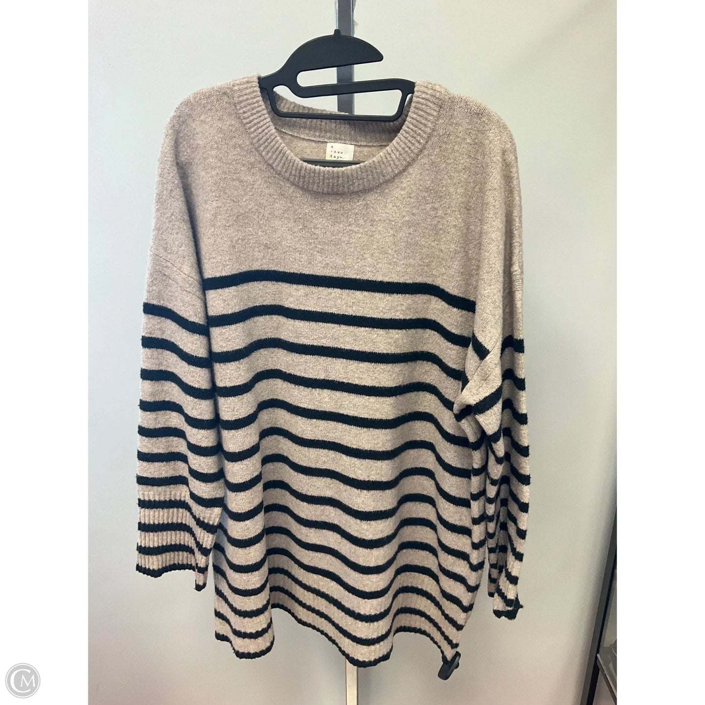 Sweater By A New Day In Striped Pattern, Size: Xxl