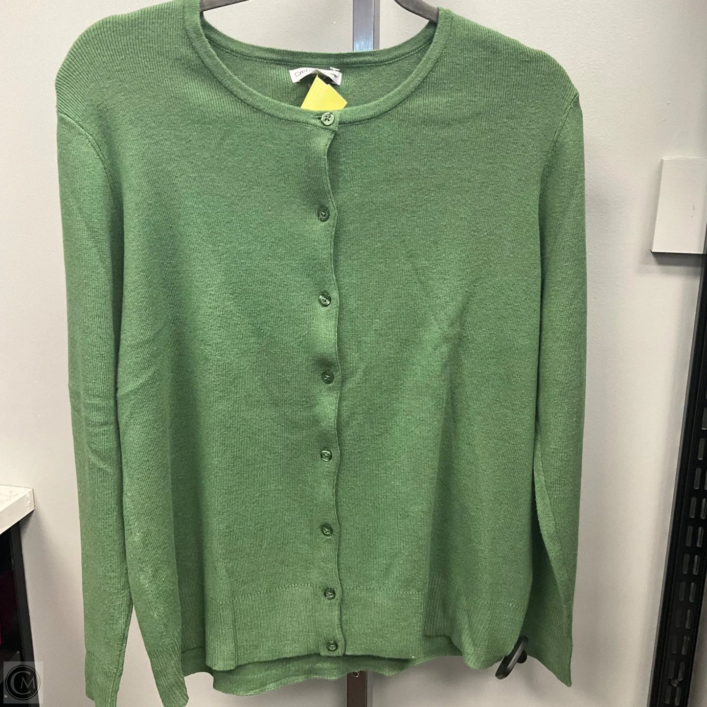 Sweater Cardigan By Croft And Barrow In Green, Size: Xl
