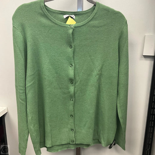 Sweater Cardigan By Croft And Barrow In Green, Size: Xl