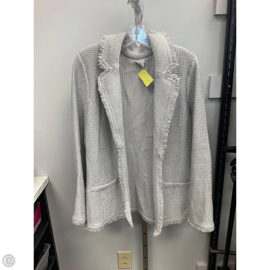 Blazer By Chicos In Silver, Size: L