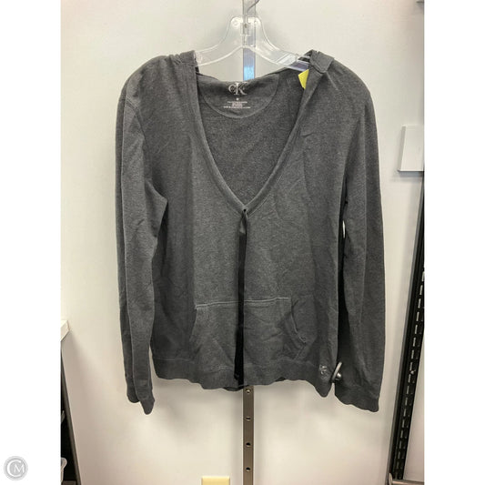 Top Long Sleeve By Calvin Klein In Grey, Size: M
