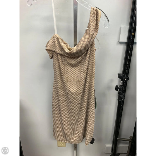 Dress Party Short By Clothes Mentor In Cream & Silver, Size: L
